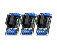 Lot de 3 modules de relais à 2 canaux 5 V CC - Compatible avec Arduino et Raspberry Pi, carte de relais de commutation à faible niveau
