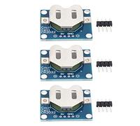 Lot de 3 modules de Support électrique pour Pile Bouton avec Port de Broche de Contact de 2,54 mm - Prise de Pile Bouton Compatible avec Les Piles CR2032 de 20 mm pour Planche à