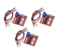 Lot de 3 modules pilotes de moteur CC à double pont en H 2,5 A, 2 V-10 V basse puissance pour projets de bricolage de robot de voiture intelligent, compact 31 x 32 mm avec fil