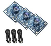 Lot de 3 Modules USB OV9732,Appareil photo 100 Degrés,Compatibles avec Autodart Caméra Système,1280 x 720,Pilote USB,avec Câble de 3 Mètres,pour Imagerie Haute Résolution Dans Divers Environnements