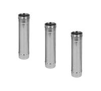 Lot de 3 MonMobilierDesign TIG500 Conduit simple paroi étanche polycombustible longueur 50 cm Ø130