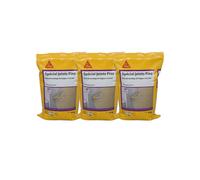 Lot de 3 mortiers pour joint de carrelage intérieur et extérieur prêt à gâcher - SIKA SikaCeram Joint Fin - Blanc - 4kg