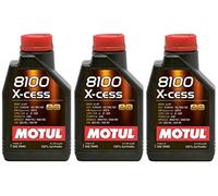 Lot de 3 MOTUL 8100 X-cess 5W40 1L