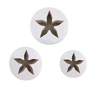 Lot de 3 moules à biscuits en forme d'étoile à cinq branches pour enfants