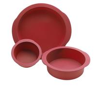 Lot de 3 moules à gâteau ronds en silicone antiadhésif pour gâteaux, gâteaux superposés, gâteaux au fromage, gâteaux arc-en-ciel et gâteaux en mousseline de soie, moules à gâteau flexibles (forme