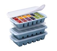 Lot de 3 moules à glaçons en silicone Chaque récipient contient 6 portions
