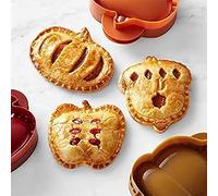 Lot de 3 moules à tarte à la main d'automne pour pomme, gland et citrouille, mini moule à tarte, outil de cuisine parfait pour tartes à la main, Pierogi, raviolis, calzone et empanada