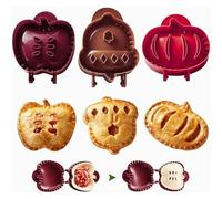 Lot de 3 moules à tarte à la main pour pomme, gland et citrouille, mini moule à tarte, outil de cuisine parfait pour tartes à la main, ravioli et empanada