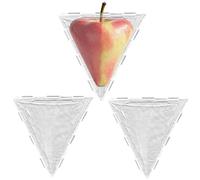 Lot de 3 moules en forme de fruit pour tomate - Avec forme triangulaire et cubique transparente - Réutilisables - Pour concombres, tomates, fraises, citrouilles dans le jardin