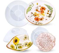 Lot de 3 moules en résine de silicone - Assiettes.