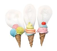 Lot de 3 moules en silicone anti-adhésif de qualité alimentaire pour glaçons, pâtisseries, chocolats, puddings, gâteaux