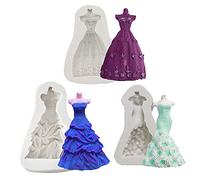 Lot de 3 moules en silicone pour décoration de gâteaux de mariage, biscuits, sucre, chocolat, bonbons durs, desserts, loisirs créatifs, résine époxy