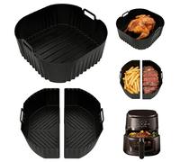 Lot de 3 moules en silicone pour friteuse à air chaud Cosori, Ninja, Russell Hobbs - Passe au lave-vaisselle et réutilisable comme remplacement de papier sulfurisé - Idéal pour la pâtisserie, les