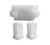 Lot de 3 moules en silicone pour Halloween, motif tête de mort fantôme, plateau flexible pour fabrication de savon, lot de 3, idéal pour les vacances, les , les adultes, les fêtes, les cadeaux