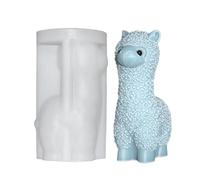 Lot de 3 moules époxy en forme de lama - Moule en silicone en forme d'alpagas | Moule en silicone en forme d'alpaga animal | Moule en silicone époxy en forme d'alpagas pour fondant, cire de soja,