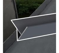 Lot de 3 moulures de toit et de mur en alliage d'aluminium de 160 cm pour gouttière de balcon, lignes de bec, bande de moulage pour une meilleure protection des bâtiments