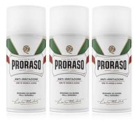 Lot de 3 mousses à raser Proraso - Blanc - 300 ml