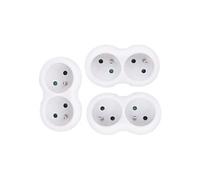 Lot De 3 Multiprises Biplite Façade Fzb01 02b X3 De La Marque