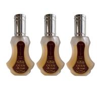 Lot de 3 Musc Parfums - AL REHAB - OUDY - 35ML - Parfum Unisex Halal - Notes: Costus, Musc Blanc