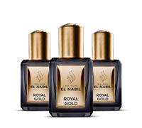 Lot de 3 Musc Royal Gold Maison El Nabil 5ml Roll On Extrait de Parfum - Parfum sensuel et sophistiqué par excellence