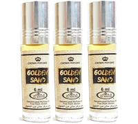 Lot De 3 Muscs Parfums Golden Sand De Al Rehab - 6ml Notes: Caramel, Vanille, Ambre, Sucré[349]