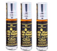 LOT DE 3 MUSCS PARFUMS MAKKAH DE AL REHAB - 6ML NOTES: Fruité, Sucré, Ambre, Vanille, Amende