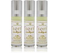 Lot De 3 Muscs Parfums Soft De Al Rehab - 6ml Notes: Caramel, Agrume, Vanille, Sucré