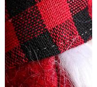 Lot de 3 nains de Noël sans visage en peluche avec cordes de suspension, feutre doux et tissu tricoté pour décoration d'arbre, cheminée, branche et fenêtre (B)