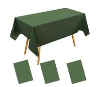 Lot de 3 nappes rectangulaires décoratives pour table de salle à manger, grandes pour anniversaire, poker, idéales pour pique-nique, banquet, fête (137 x 183 cm)
