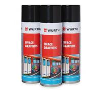 Lot de 3 Nettoyants Efface Graffitis & Tags Spray 500ml - Dissolvant Marqueur & Feutre Professionnel - Formule Anti-Coulure pour Murs, Façades, Bois, Métal & Maçonnerie - Non Corrosif