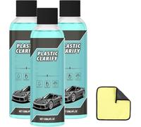 Lot de 3 nettoyants et revitalisants pour intérieur de voiture - Agent de rénovation de pièces en plastique pour voiture