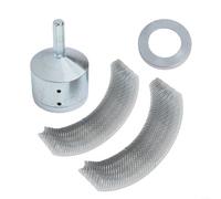 Lot de 3 nettoyeurs de tuyaux électriques avec poignée hexagonale et poils en acier fin pour une performance optimale sur les surfaces métalliques (22 mm)