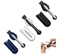 Lot de 3 nettoyeurs portables pour lunettes de vue - Technologie en microfibre de carbone efficace et durable - Nettoyeur de lentilles avec technologie en microfibre de carbone et mini brosse à