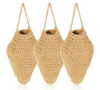 Lot de 3 nids à guêpes factice en Coton résistant aux intempéries - Répulsif Contre Les guêpes - Nid de frelons - Piège à guêpes Artificiel résistant aux intempéries - pour Maison, Balcon