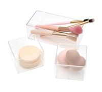 Lot de 3 Organisateurs de Tiroir ""Cosmétique"" 15cm Transparent
