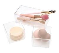 Lot de 3 Organisateurs de Tiroir "Cosmétique" 15cm Transparent Transparent