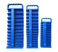 Lot de 3 organiseurs de douilles 1/4", 3/8", 1/2" ABS robuste | Pour construction ABS de qualité supérieure, broches à double résistance, convient pour les douilles SAE et métriques