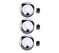 Lot de 3 ou 6 boutons de contrôle de grille de barbecue, compatibles avec les tiges de valve en forme de D, pour des réglages précis de la température, aucun outil nécessaire (3 pièces)