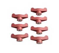 Lot de 3 ou 7 pièces de rechange en plastique pour bouton d'aile rouge pour | Conçu pour un ajustement sûr sur les tondeuses, tracteurs à gazon et souffleuses à neige compatibles