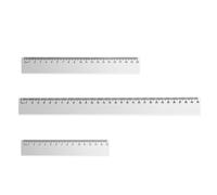 Lot de 3 outils à bords droits ergonomiques pour améliorer la visibilité pour la rédaction technique et les devoirs à domicile Règle transparente pour étudiants