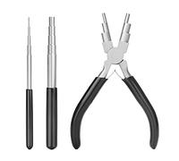 Lot de 3 outils de boucle de fil avec pince 6 en 1 et mandrin de boucle de fil pour emballer et former des sauts