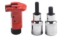 Lot de 3 outils de démontage d'amortisseur hydraulique, séparateur oscillant à tête sphérique pour clés, construction en métal avec scre interne