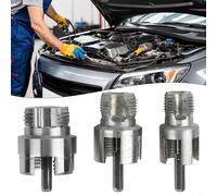 Lot de 3 outils de filetage pour tuyaux 1/2, 3/4, 1 avec changement facile entre les tailles et intégration de perceuse électrique