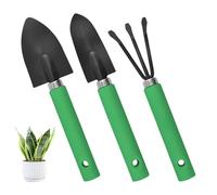 Lot de 3 outils de jardinage en acier inoxydable - Pelle de transplantation de jardin pour femmes, hommes, personnes âgées, amateurs, anniversaire, Noël, fête des mères, balcon, terrasse