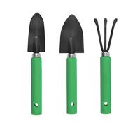Lot de 3 outils de jardinage en acier inoxydable - Pelle de transplantation de jardin pour femmes, hommes, personnes âgées, amateurs, anniversaire, Noël, fête des mères, balcon, terrasse