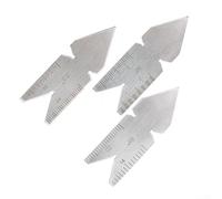 Lot de 3 outils de mesure pour une évaluation rapide des angles de filetage