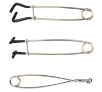 Lot de 3 outils de pêche pour l'extraction de hameçons, écarteurs de mâchoires de poisson, extracteurs de hameçons, ouvre-bouche en acier inoxydable