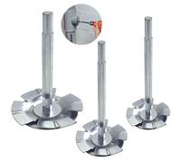 Lot de 3 outils de plomberie en PVC pour plombier professionnel, outils de plomberie de 3,8 cm, 5,1 cm et 7,6 cm, alésoir de conduit adapté pour le rénovation domestique ainsi que les professionnels