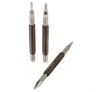 Lot de 3 outils de poinçonnage central avec mécanisme à ressort pour un marquage précis du bois et un retrait facile des broches