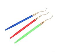 Lot de 3 outils de retrait de joints toriques en laiton avec poignées en plastique pour la plongée sous-marine, régulateur de plongée, entretien du matériel de plongée avec tuba, 14 cm, tige de